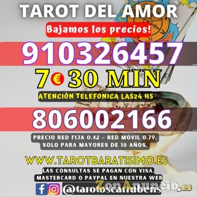 Solo 7 euros tarotistas en línea las 24 horas
